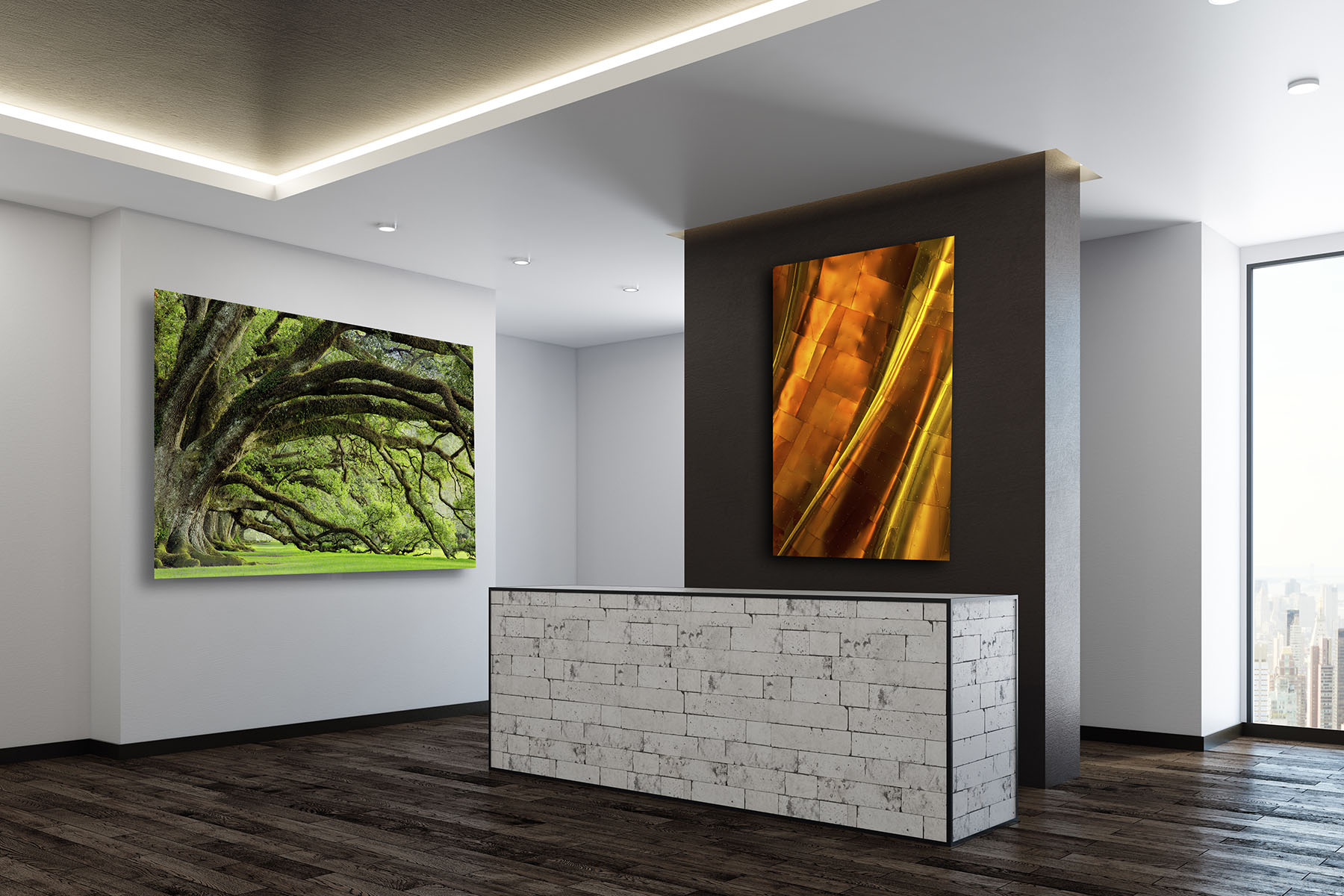 Oaks of Antebellum & Shock Waves A home displaying Jason Ferrell photography prints on the wall. This is an example of the interior design services I offer...