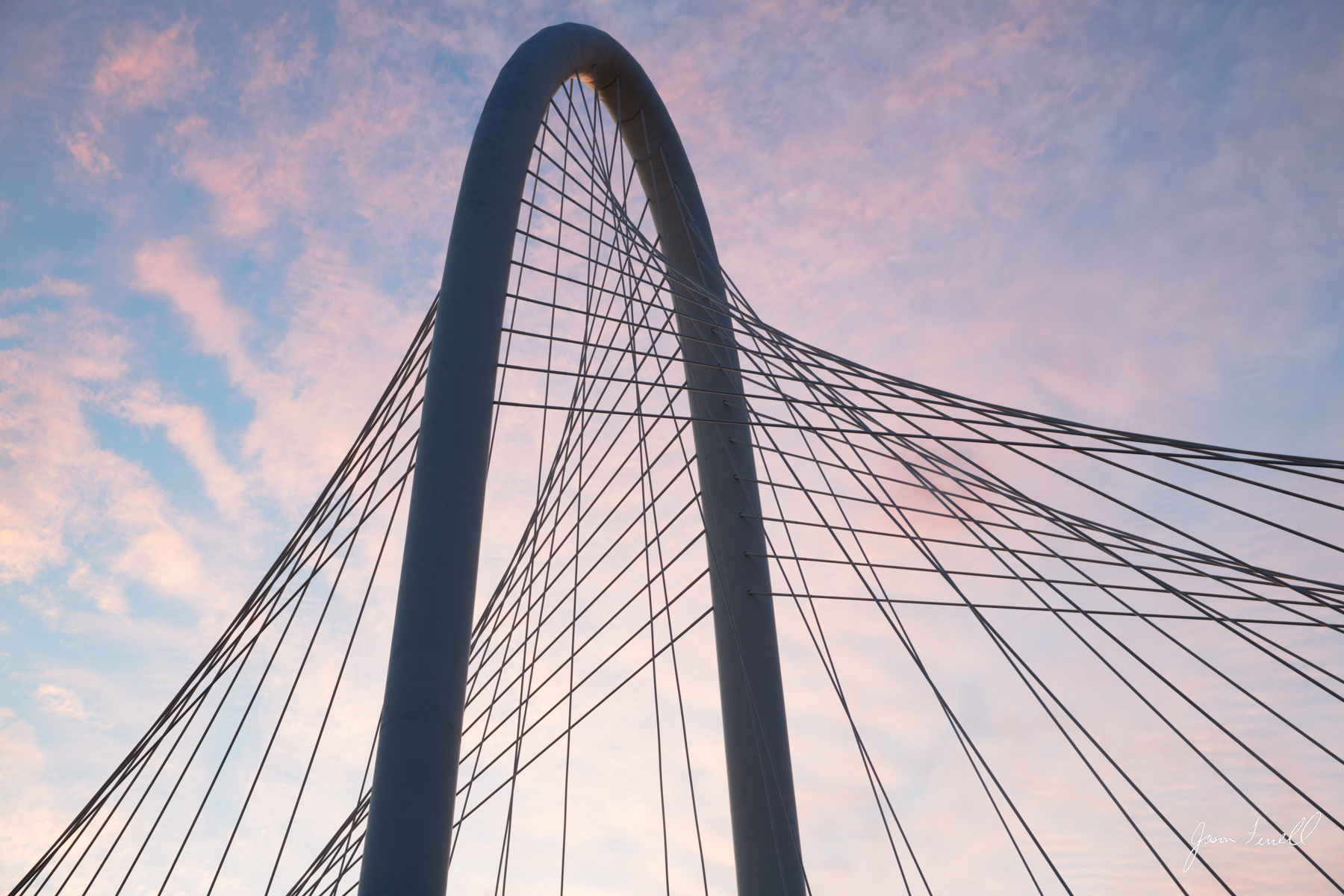 Steel and sky Margaret Hunt Hill Bridge, steel, sky, dallas
